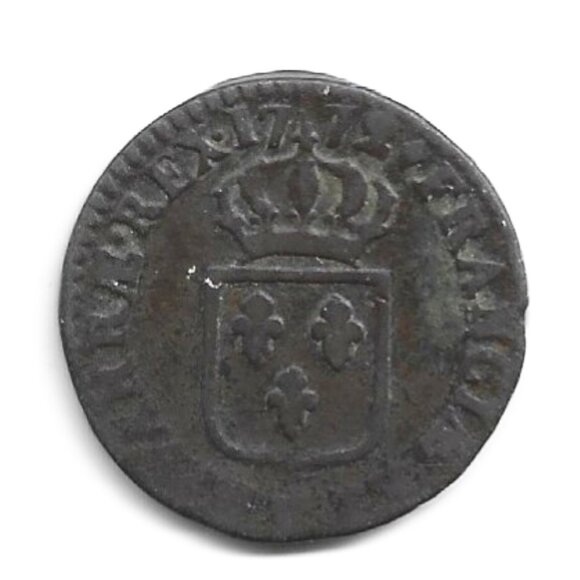 1772W Lille France 12 Denier Coin (b169) - Picture 1 of 2